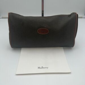 Mulberry Vintage Brown Pouch / Make Up / Brush Bag / Purse / Clutch Bag.